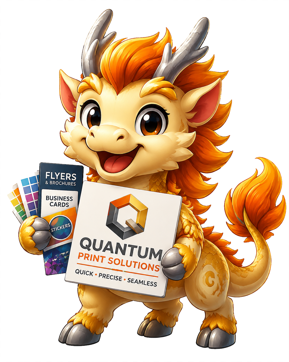 Quantum Print Solutions Qilin mascot