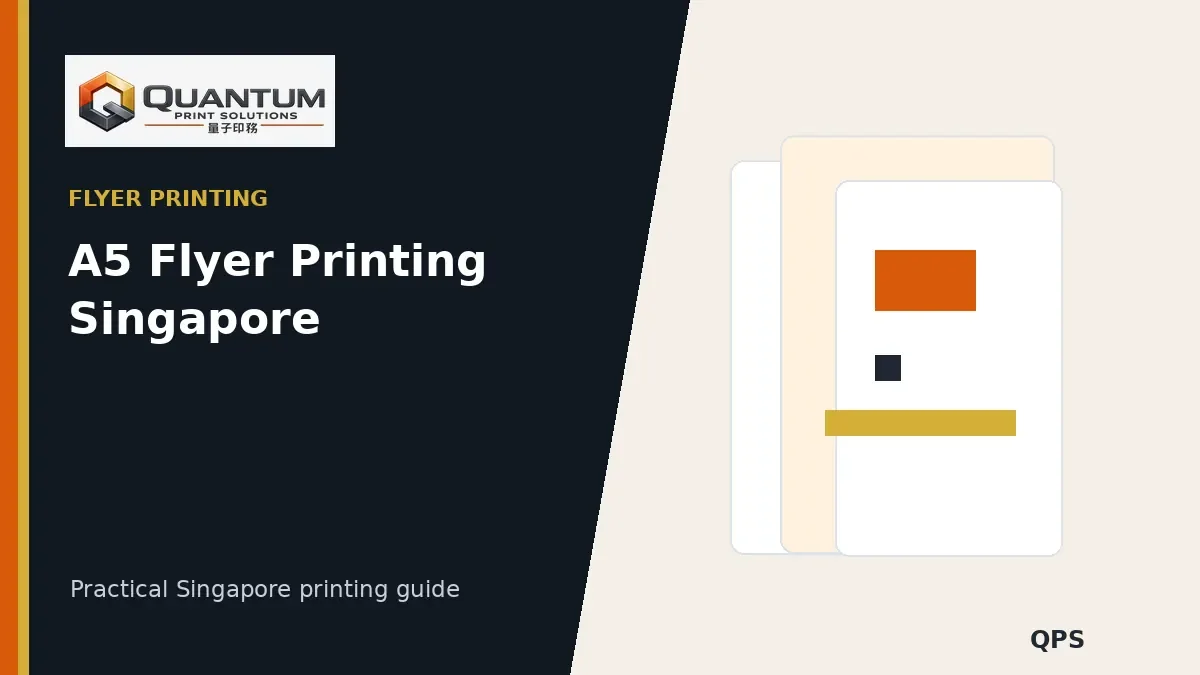 A5 Flyer Printing Singapore: Size, Paper, Artwork & Turnaround Guide