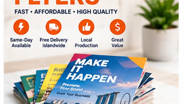 Print Flyers in Singapore: Sizes, Paper, Artwork and Turnaround Explained