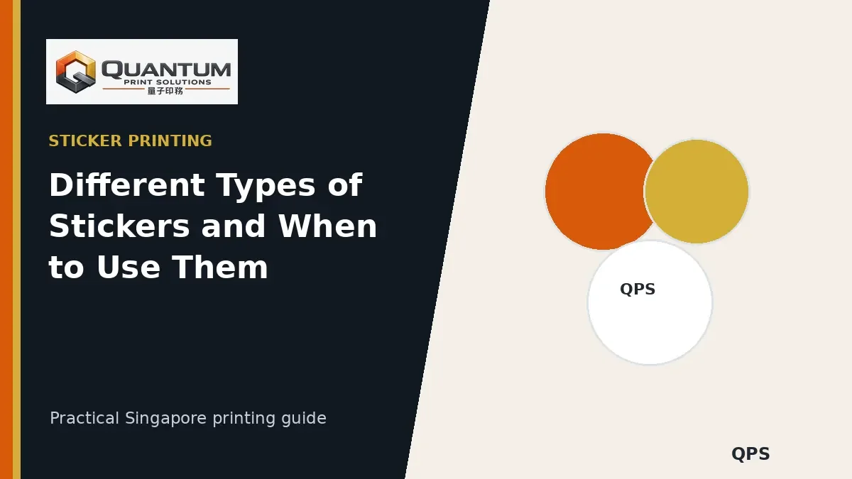 Sticker Printing Singapore Price Guide: What Affects the Cost?